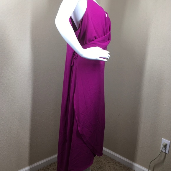 Vince Camuto Sleeveless Texture Wrap Dress - Picture 3 of 7